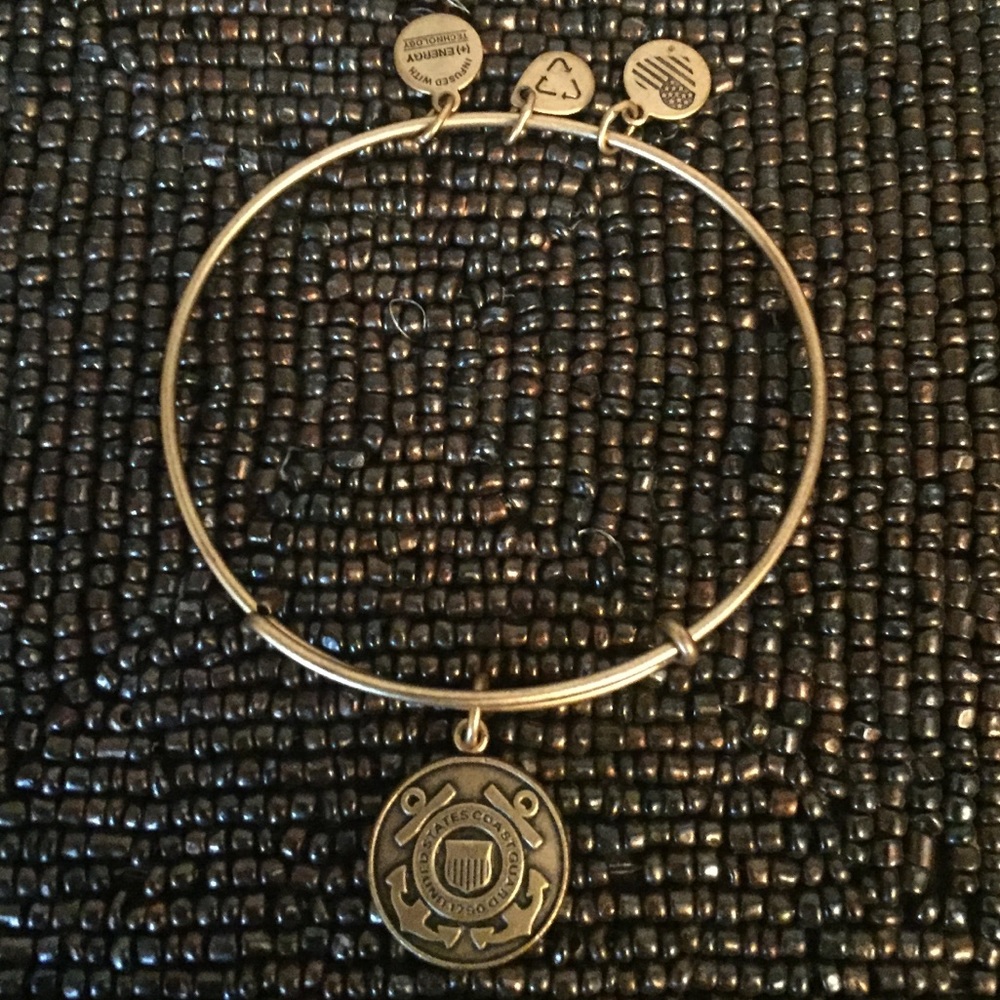 Alex and Ani US Coast Guard Gold Bracelet